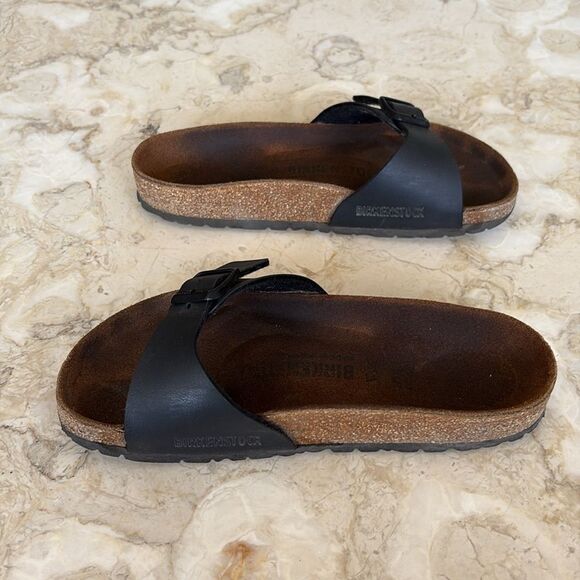 Birkenstock Classic Madrid Sandals Birko-Flor - Black - Picture 7 of 15